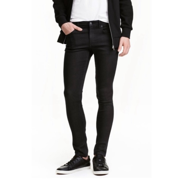 H\u0026M | Jeans | Mens Hm Denim Slim Coupe Etroite Black Jeans | Poshmark